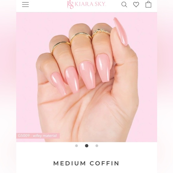 Kiara Sky- Gelly Tips- Medium Coffin 500 pieces, 10 sizes - Picture 4 of 9